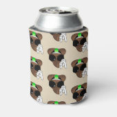 Bruine Rock Op Poep Emoji Koelbox Blikjeskoeler (Blikje Achterkant)