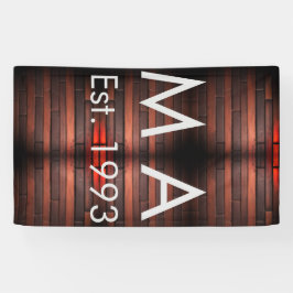 Bruine roestige baksteensteen voeg naam letter jaa spandoek