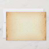 bruine roodbruine zwellen huwelijksuitnodiging kaart (Achterkant)