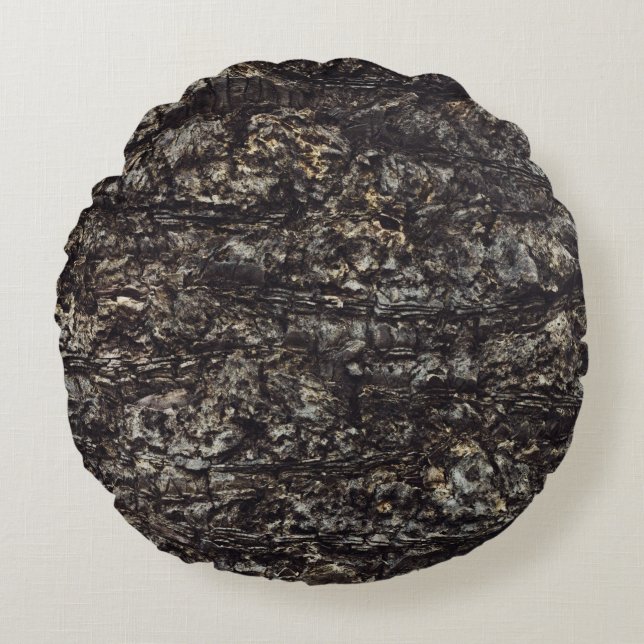 Bruine rots rond kussen (Voorkant)