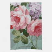  bruine roze rozen theedoek (Verticaal)