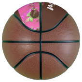 Bruine rozen op roze basketbal (Rechts)