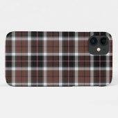 Bruine ruit Case-Mate iPhone case (Achterkant (horizontaal))