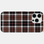 Bruine ruit Case-Mate iPhone case (Achterkant (horizontaal))