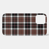 Bruine ruit Case-Mate iPhone case (Achterkant (horizontaal))