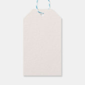 Bruine ruit Pasen Cadeaulabel (Achterkant)