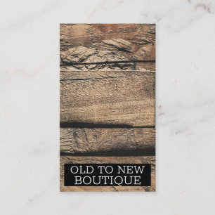 Bruine rustieke oude houten plank textuur visitekaartje