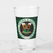 Bruine Rustige houtkap Beers Shenanigans Glas (Voorkant)