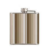 Bruine schaduwstrepen heupfles (Achterkant)