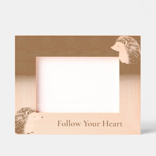 Bruine Schattigee egels Gegraveerde Lijstjes (Voorkant)