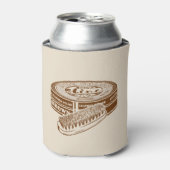 Bruine schoen polish tin blikjeskoeler (Blikje Voorkant)