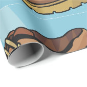 Bruine schoenen voetverzorgingswikkelpapier cadeaupapier (Rol Hoek)