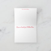 Bruine Schommelpaard Feestdagen Kaart (Binnen)