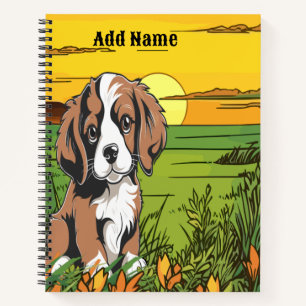 Bruine spaniël notitieboek