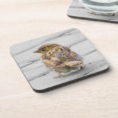 Bruine Sparrow Drankjes Onderzetter (Linkerzijde)