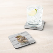 Bruine Sparrow Drankjes Onderzetter (Rechterzijde)