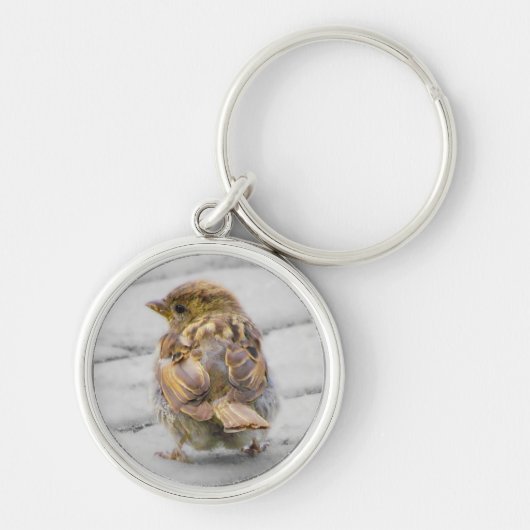 Bruine Sparrow Sleutelhanger (Voorkant)