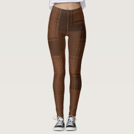 Bruine speldenLeggings Leggings