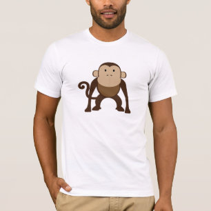 Bruine steenaap t-shirt