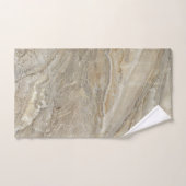 Bruine steentextuur bad handdoek (Handdoek)