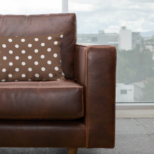 Bruine Stippen Decoratief Kussen