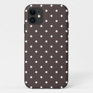 Bruine Stippen iPhone 5 Hoesje in Vijftiger Jaren