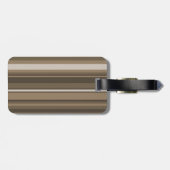 Bruine strepen bagagelabel (Achterkant horizontaal)