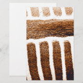 Bruine strepen_ briefpapier (Voorkant / Achterkant)