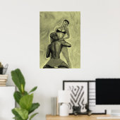 Bruine suiker herzien poster (Thuiskantoor)