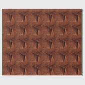 Bruine suiker met riem en sluiting cadeaupapier (Vlak)