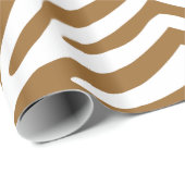 Bruine suiker Neutraal Zebra Cadeaupapier (Rol Hoek)
