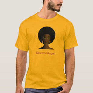 Bruine suikerriet T-shirt van Mannen