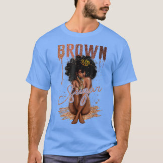 Bruine-suikervrouwen Groot-Brittannië Zwarte-Gesch T-shirt