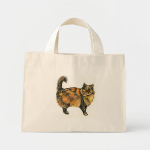 Bruine Tabby Kat Canvas tas