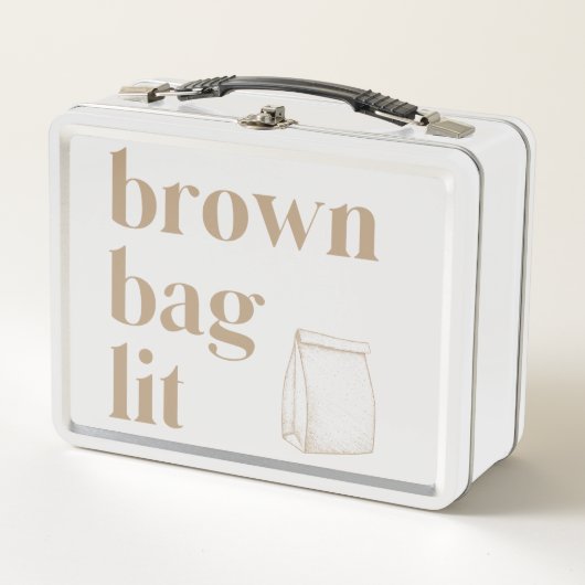 Bruine tas Lunchbox (Voorkant)