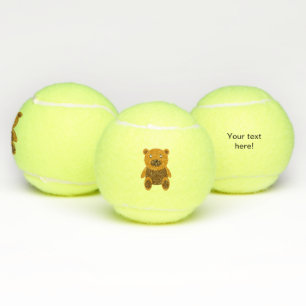 Bruine teddybeer clipart tennisballen