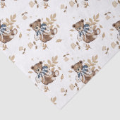 Bruine teddybeer, het is een jongen! douchebak tissuepapier (Detail)