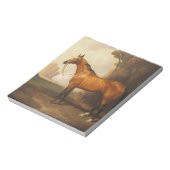  bruine thoroughbred Horse Notitieblok (Gedraaid)