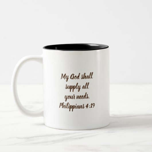 Bruine Thrasher Inspirerend Mok (Links)