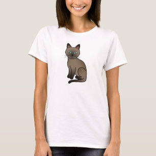 Bruine Tonkinese kat T-shirt