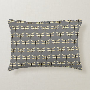 Bruine-toondragonfly Accent Pillow Kussen