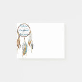 Bruine Turquoise Dream Catcher Post-it® Notes (Voorkant)