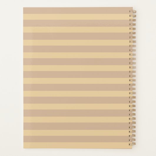 Bruine Uil Leraar Planner met Schooljaar (Achterkant)