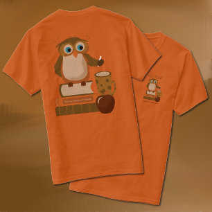Bruine Uil School Leraar T-shirt