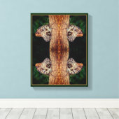Bruine Uil Vlinder Close Up Natuur Abstract Canvas Afdruk (Insitu (Houten vloer))