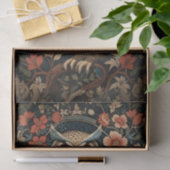  bruine uil William Morris geïnspireerd Floral Tissuepapier (Geschenk)