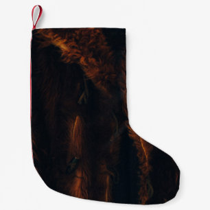 Bruine vacht kleine kerstsok