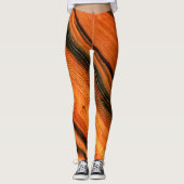 Bruine verweerde planken leggings (Voorkant)