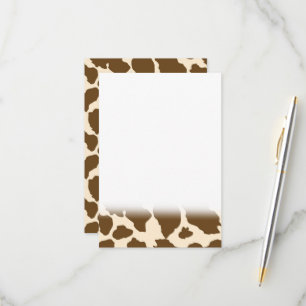 Bruine Vlekken Koeienprint Boer Boerderijdieren Kl RSVP Kaartje