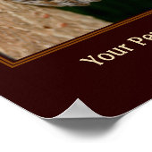 Bruine vlinder op bomen, op maat poster (Hoek)